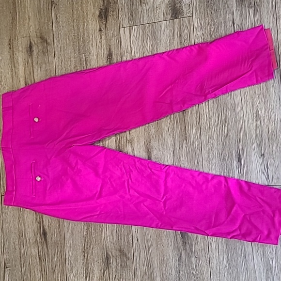 Wool! Hot Pink. Crop Avery Lined Pants. Banana Republic Sz 2 Excellent Condition - Picture 9 of 12
